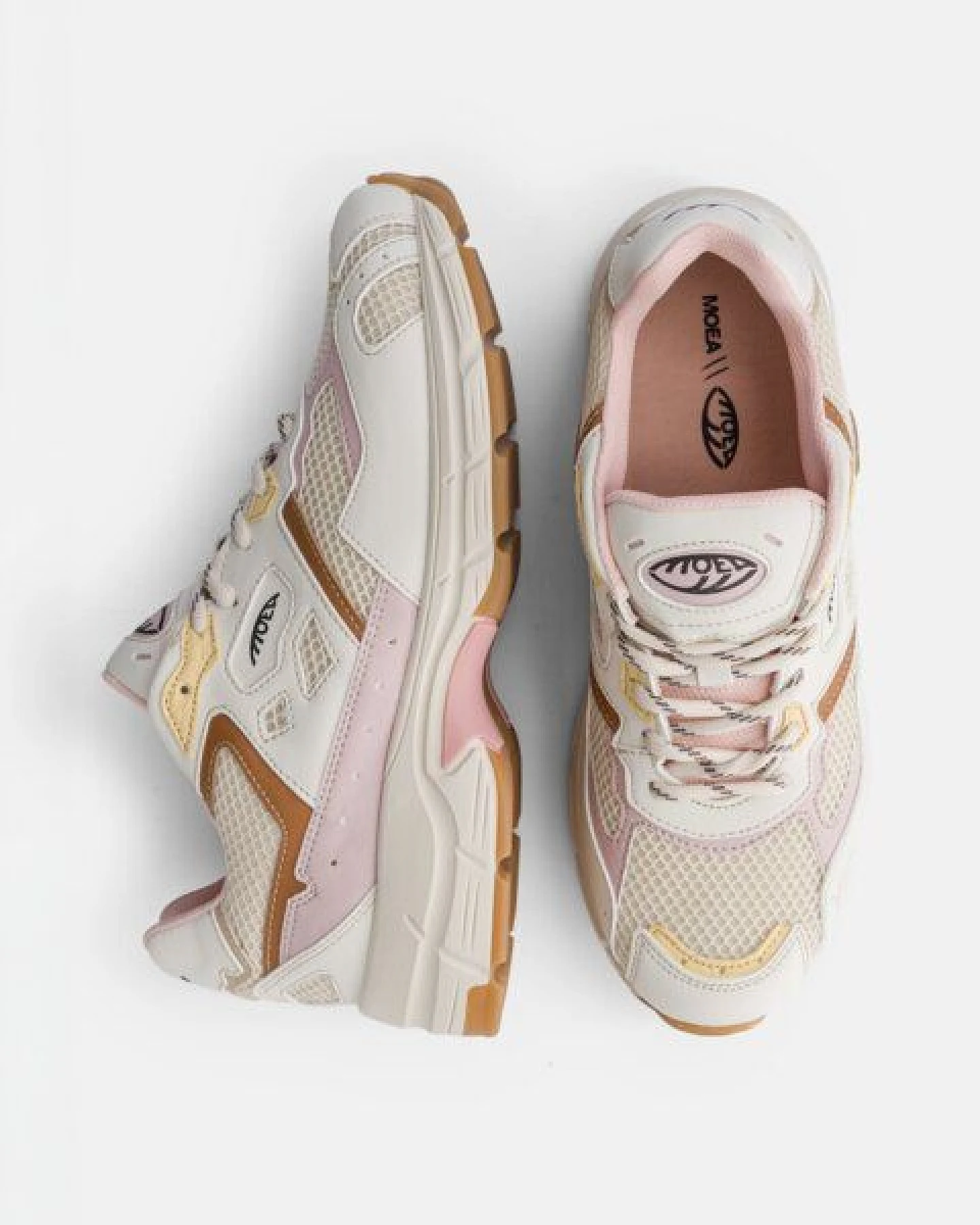 MoEa Sneakers Rush - Pink & Yellow - Pineapple – Ansicht 2