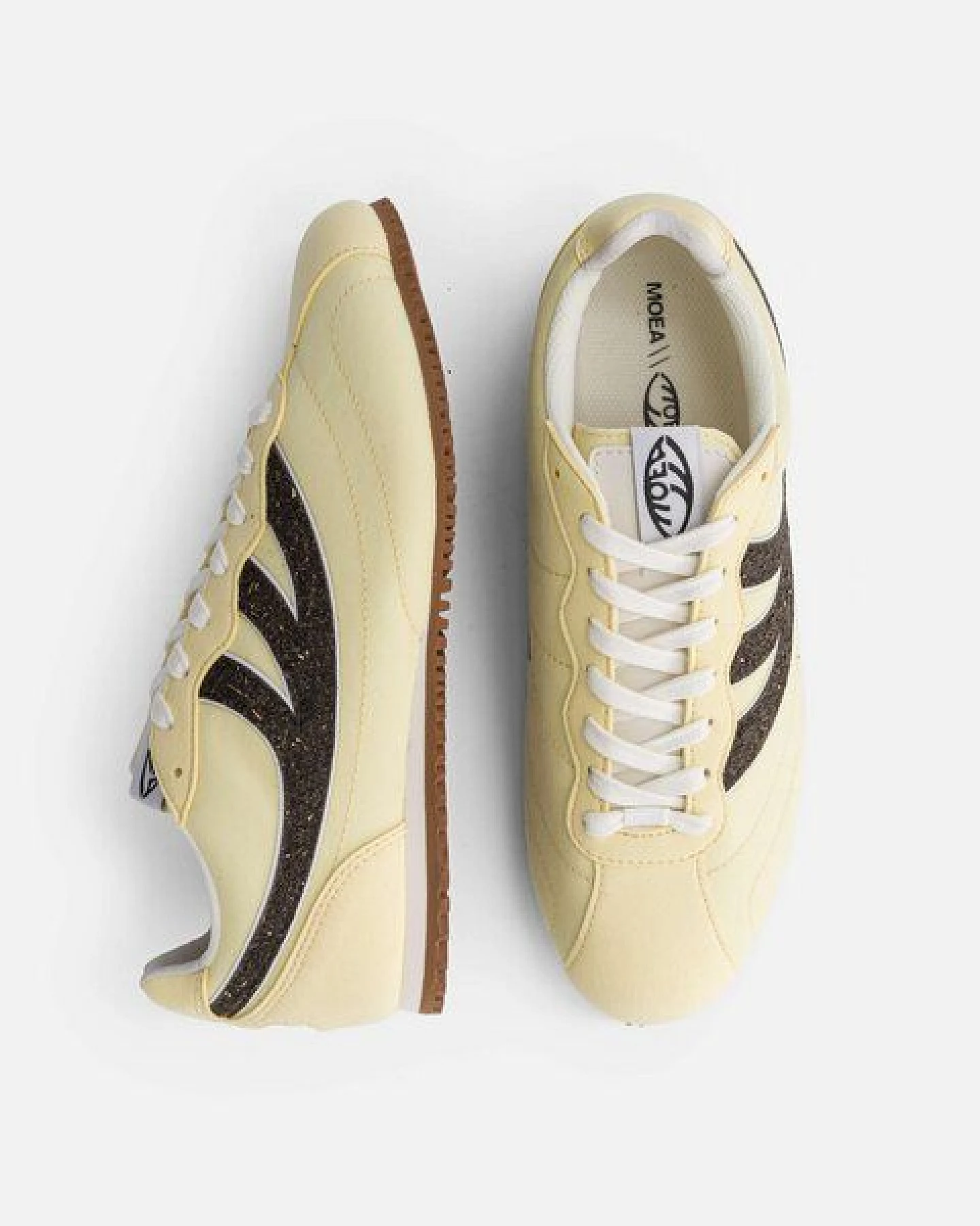 MoEa Sneakers Rise - Yellow & Black - Seaweed – Ansicht 2