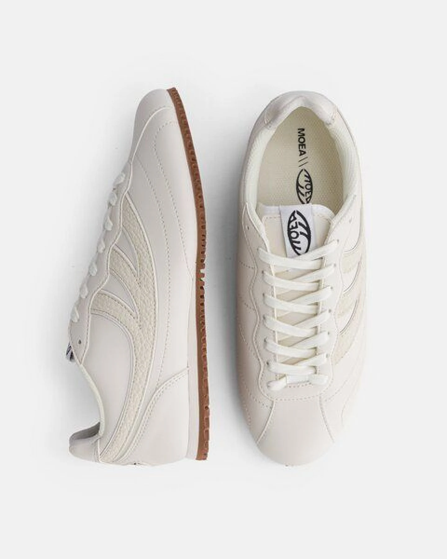 MoEa Sneakers Rise - Off White - Mushroom – Ansicht 2