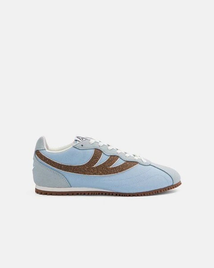 MoEa Sneakers Rise - Blue & Brown - Palm
