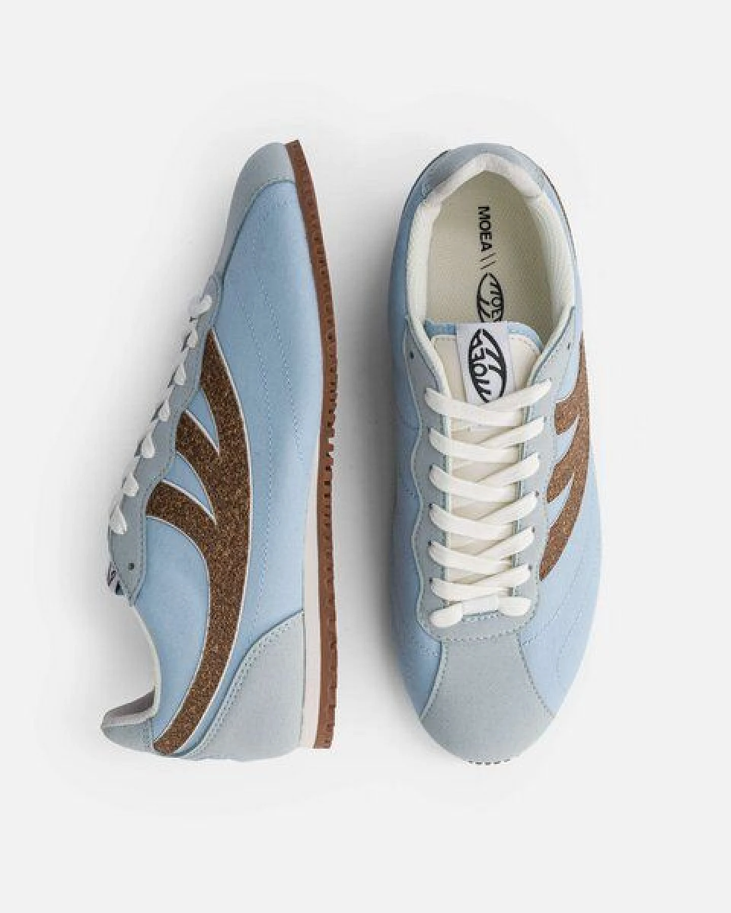 MoEa Sneakers Rise - Blue & Brown - Palm – Ansicht 2