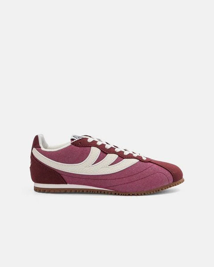 MoEa Sneakers Rise - Bordeaux & Beige - Mushroom