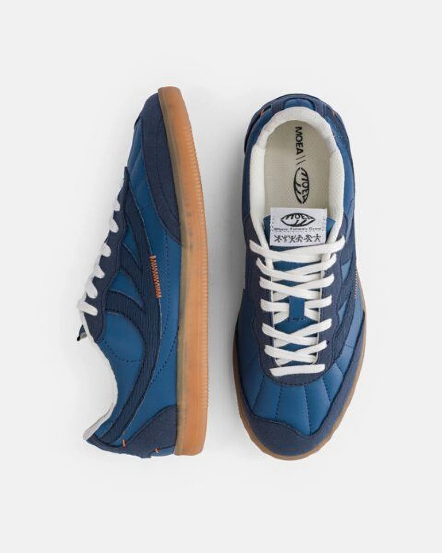 MoEa Sneakers Flow - Full Blue - Mushroom – Ansicht 2