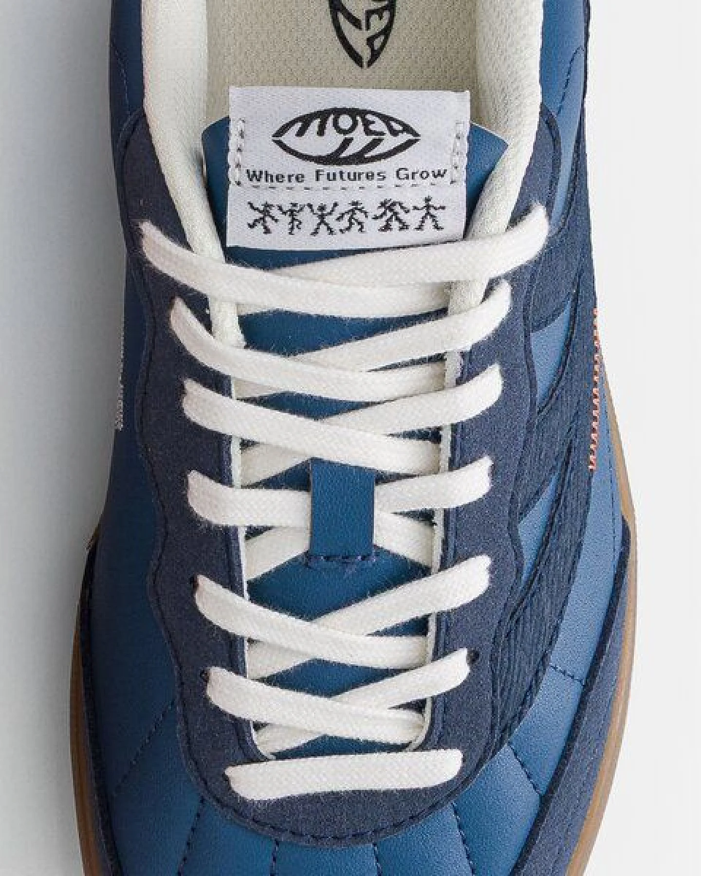 MoEa Sneakers Flow - Full Blue - Mushroom – Ansicht 4