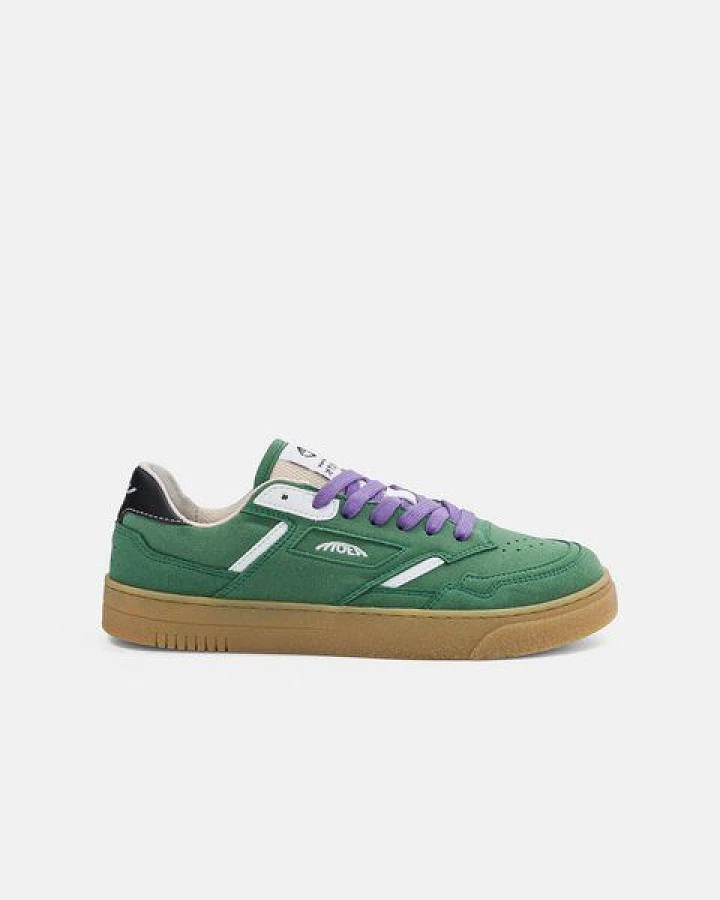 MoEa Sneakers Origin Low - Forest Suede & White - Corn