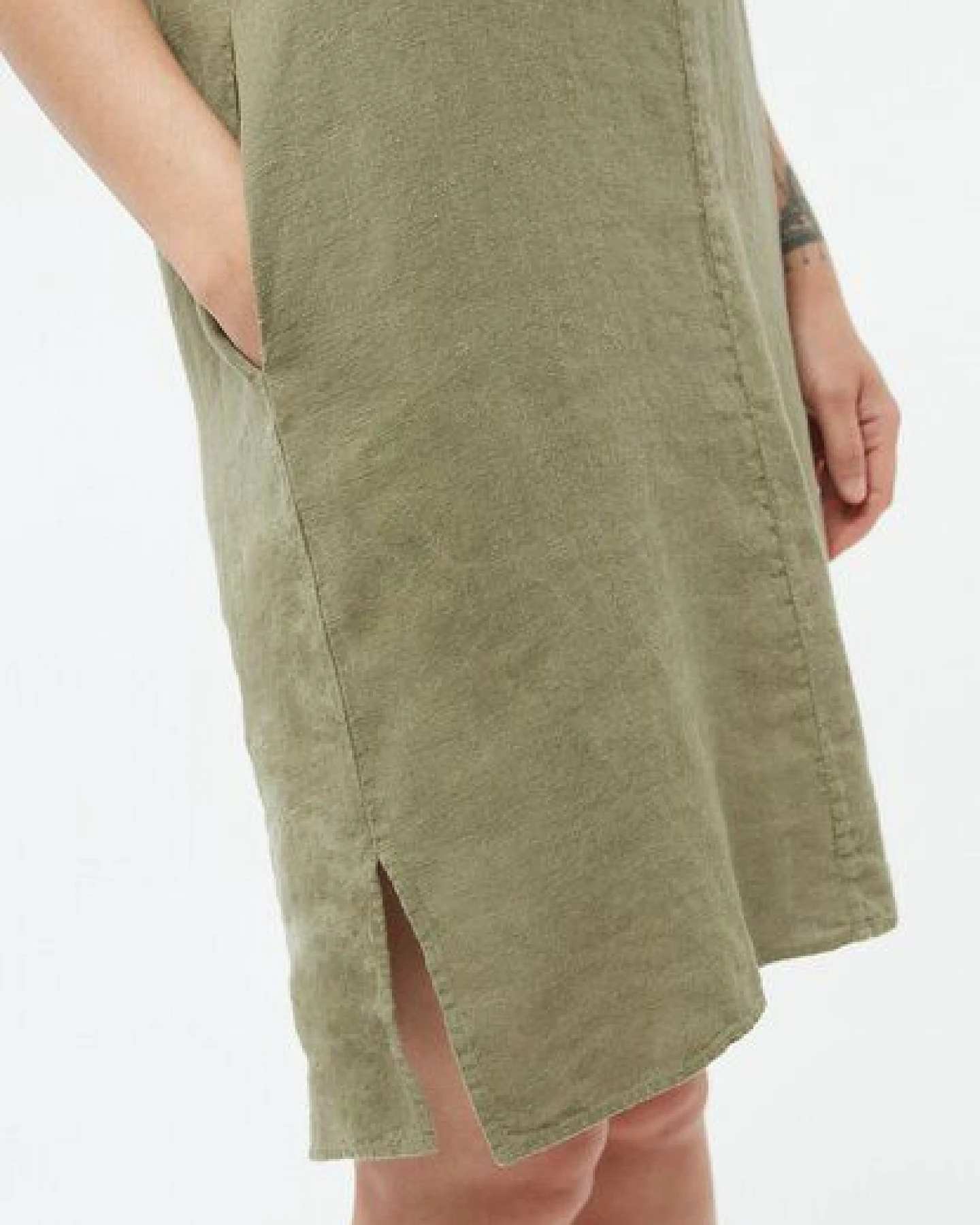 Givn Berlin Kurzes Kleid GBMABEL aus Leinen – Ansicht 3