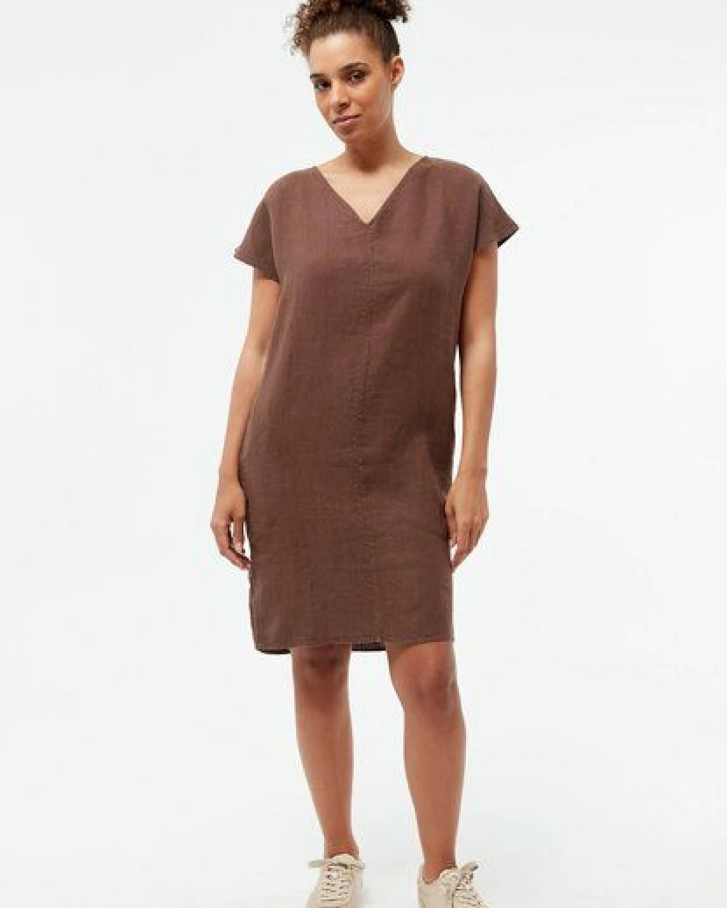 Givn Berlin Kurzes Kleid GBMABEL aus Leinen – Ansicht 2