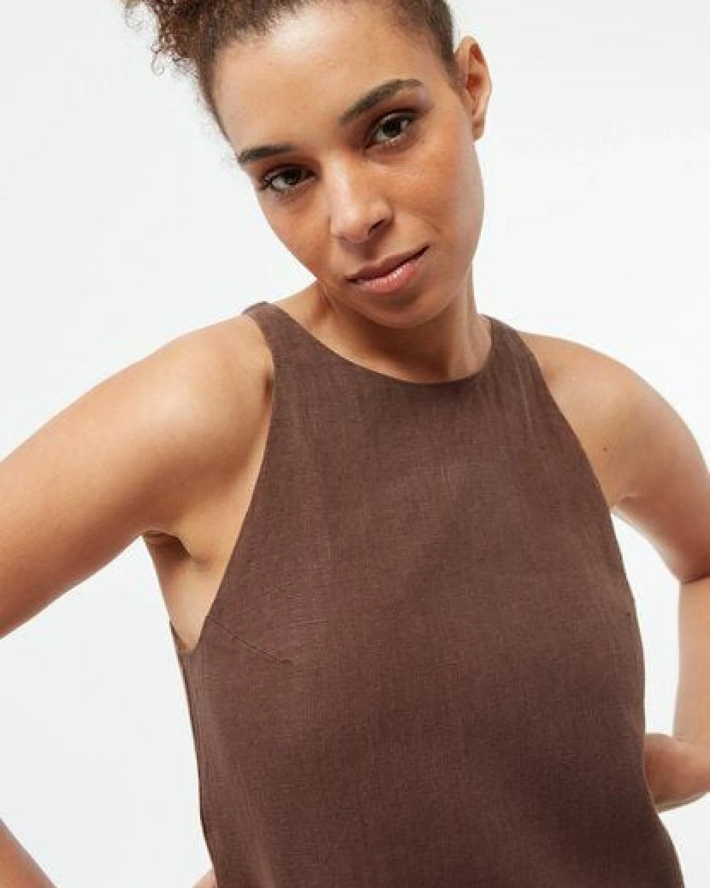 Givn Berlin Kurzes Kleid GBYUNA aus Leinen – Ansicht 3