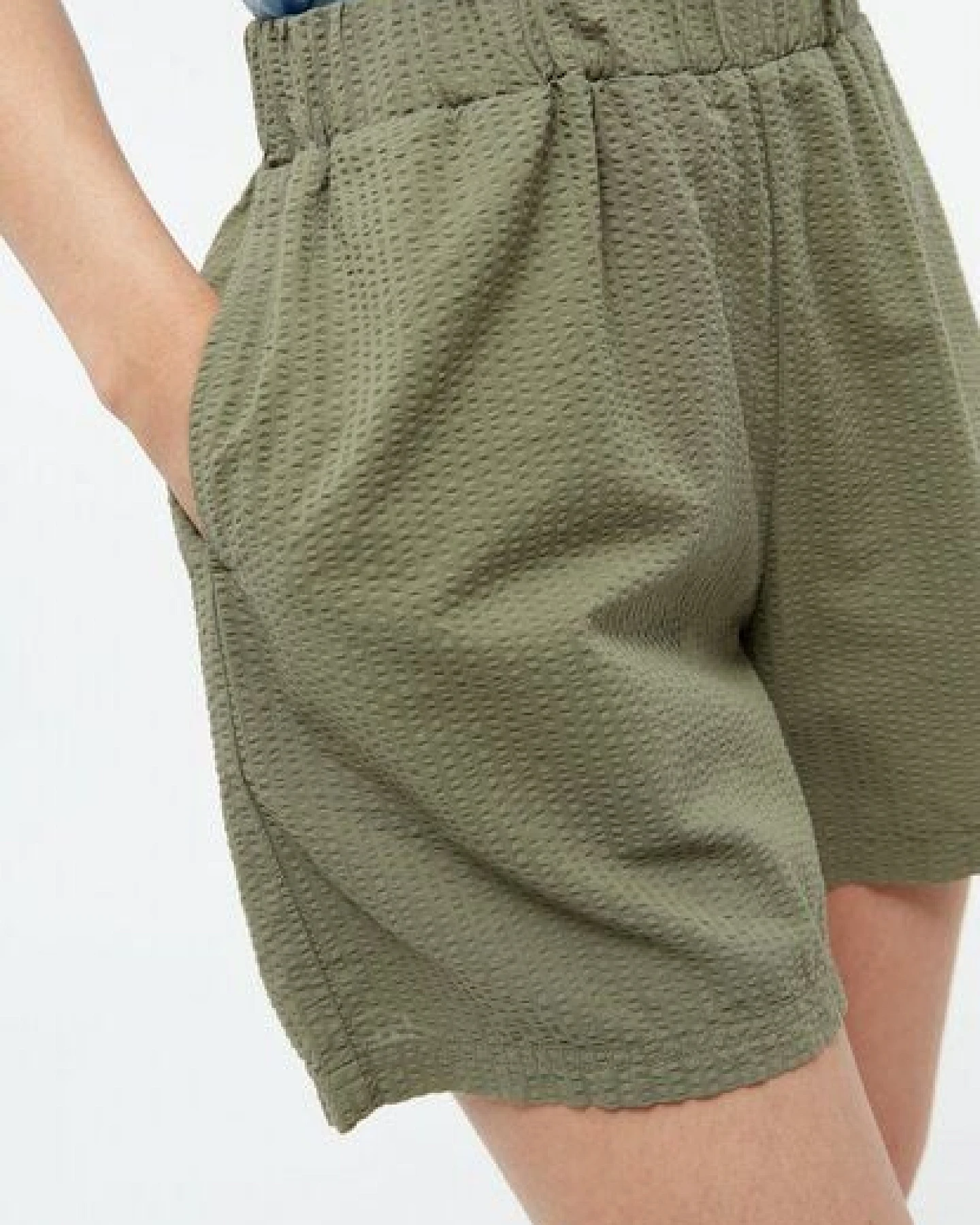 Givn Berlin Shorts GBCLEMENTINE aus Bio-Baumwoll Seersucker – Ansicht 3