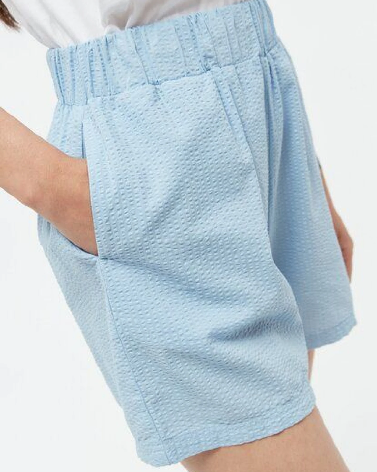 Givn Berlin Shorts GBCLEMENTINE aus Bio-Baumwoll Seersucker – Ansicht 2
