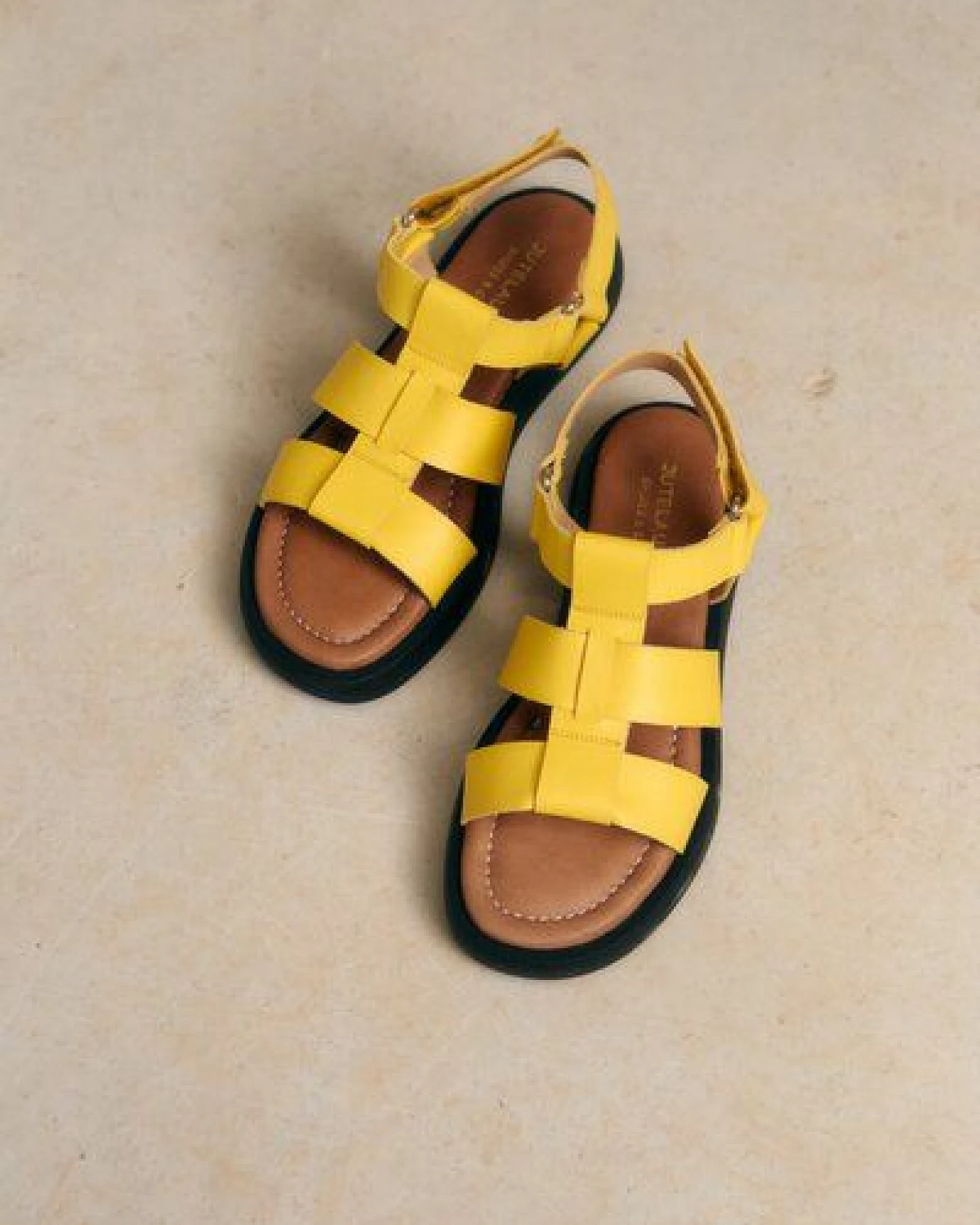 Jutelaune Selma Yellow Sandals – Ansicht 2
