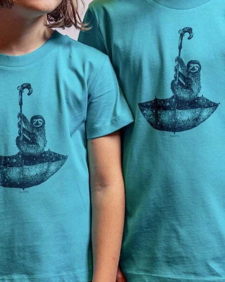 NanMa Bio-Baumwoll-Shirt Faultier