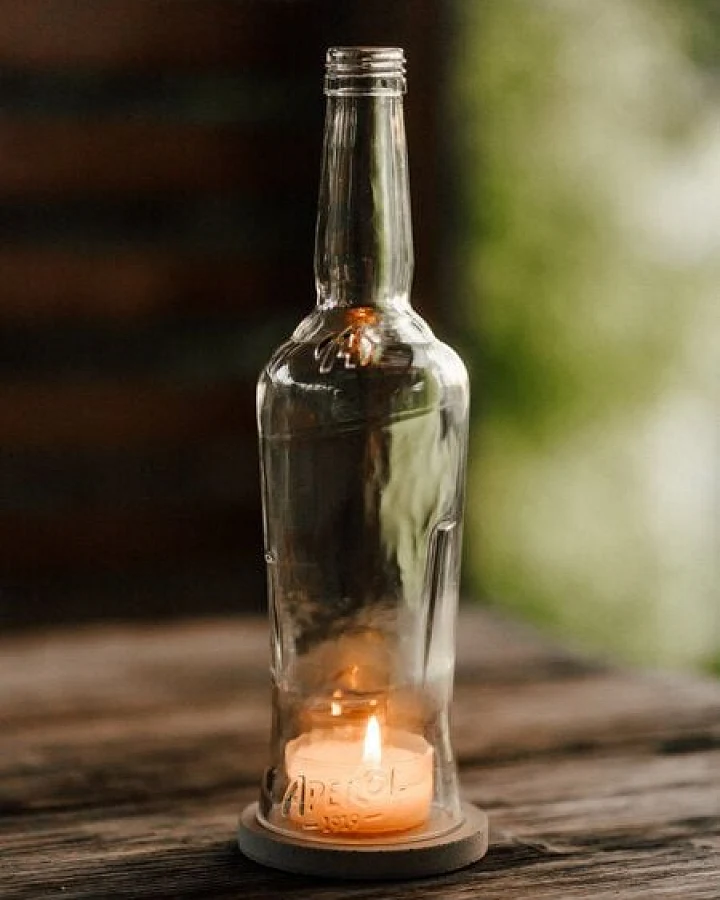 MaBe Windlicht - Aperol Upcycling - rank & schlank - macht nachhaltig Eindruck