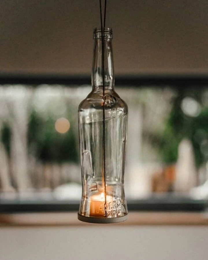 MaBe hängeWINDLICHT - Upcycling Aperol - witzig - nachhaltig - wunderbar