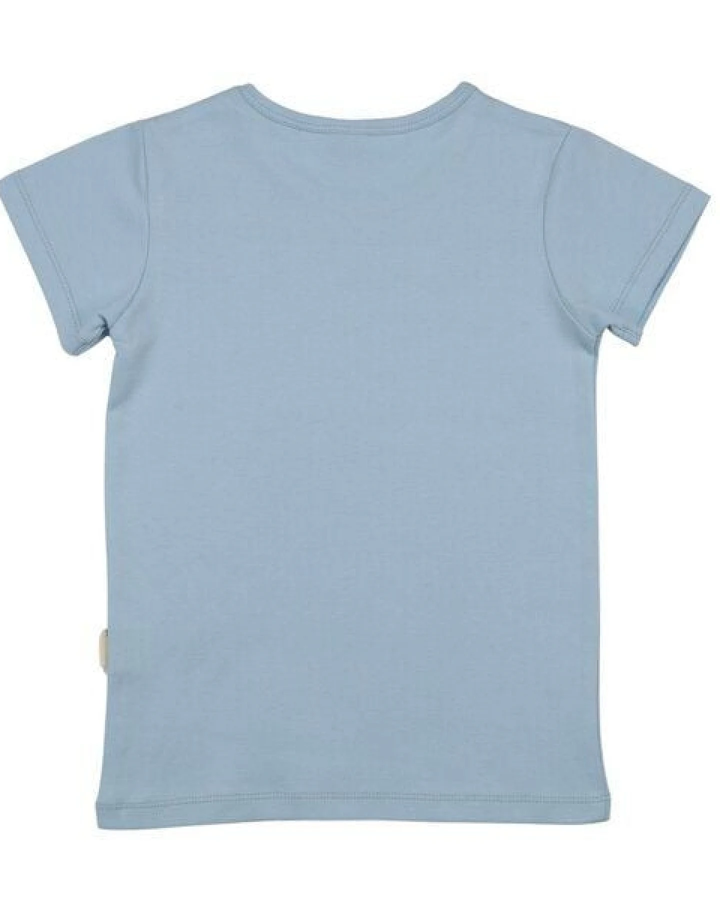 T-Shirt Hellblau Sommer-Frontprint Bio-Baumwolle GOTS – Walkiddy – Ansicht 4