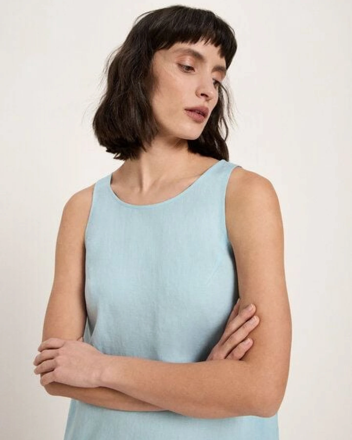 LANIUS Kleid (GOTS) aus Leinen – Ansicht 2