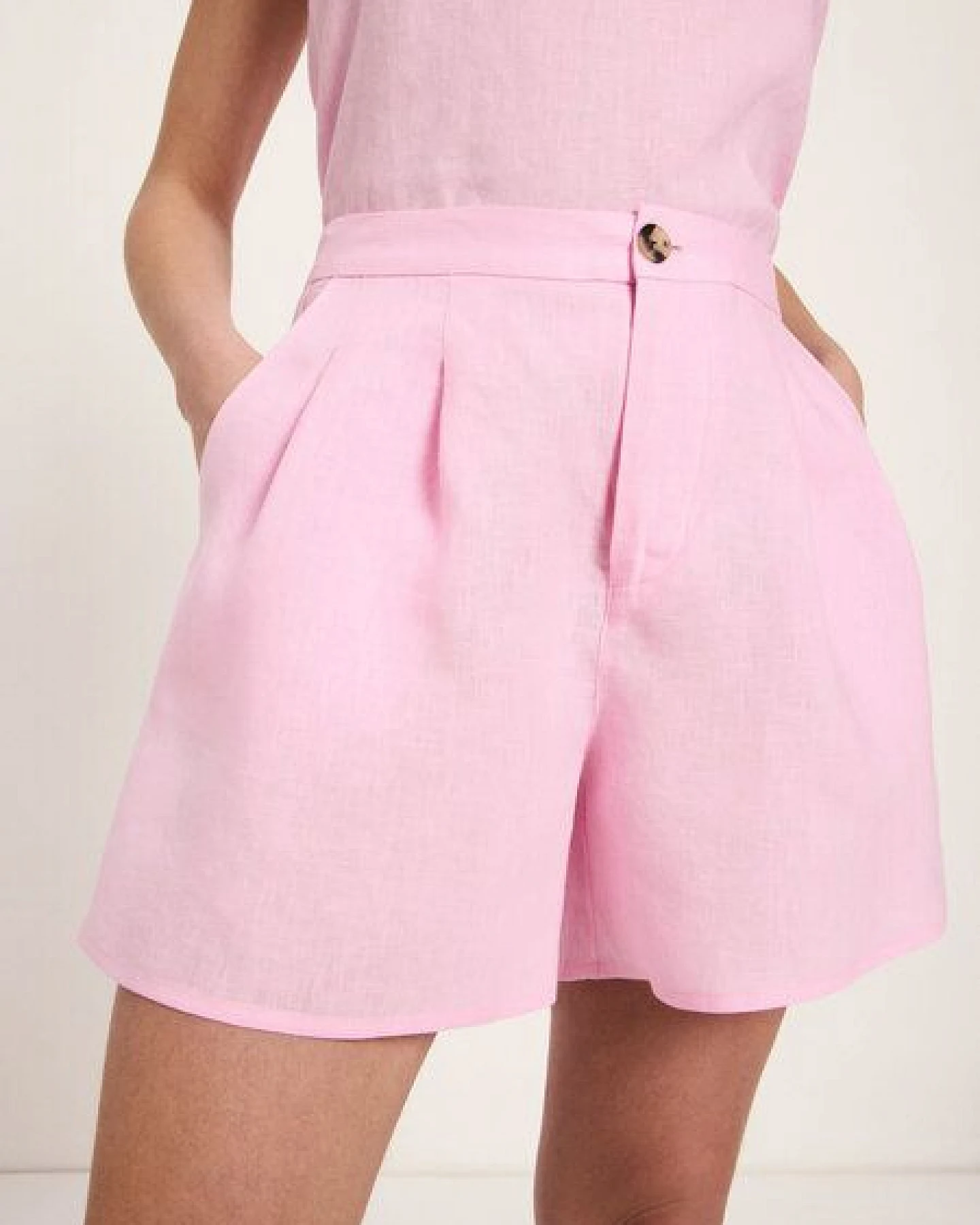 LANIUS Shorts (GOTS) aus Leinen – Ansicht 2