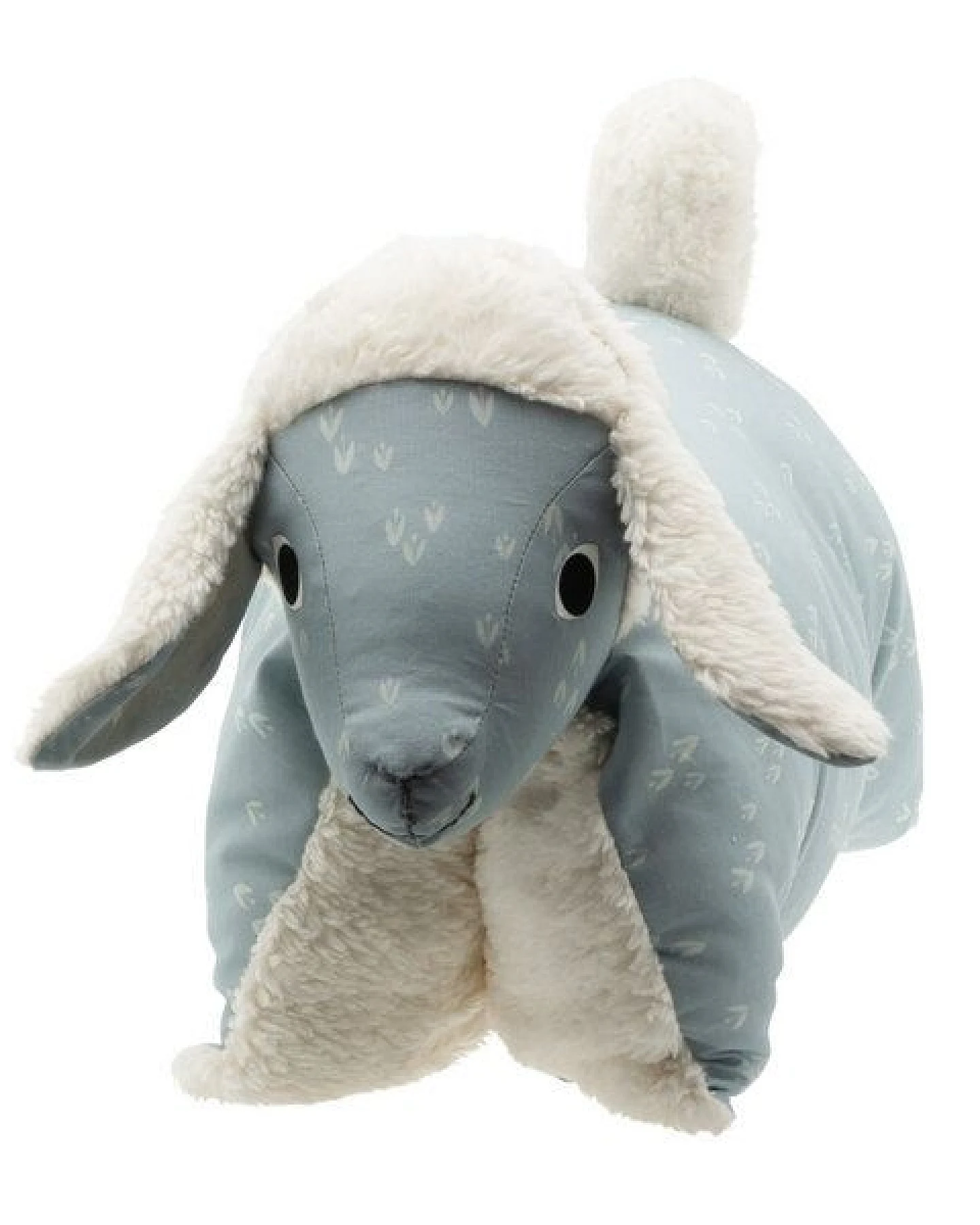 Flosinn Kuscheltierkissen Lamm mit Teddyplüsch aus Baumwolle. Personalisierbar – Ansicht 4