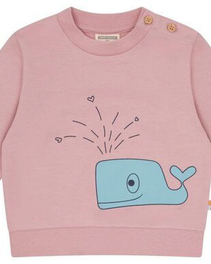 loud + proud Babys & Kinder Sweatshirt mit Druckmotiv, GOTS-zertifiziert