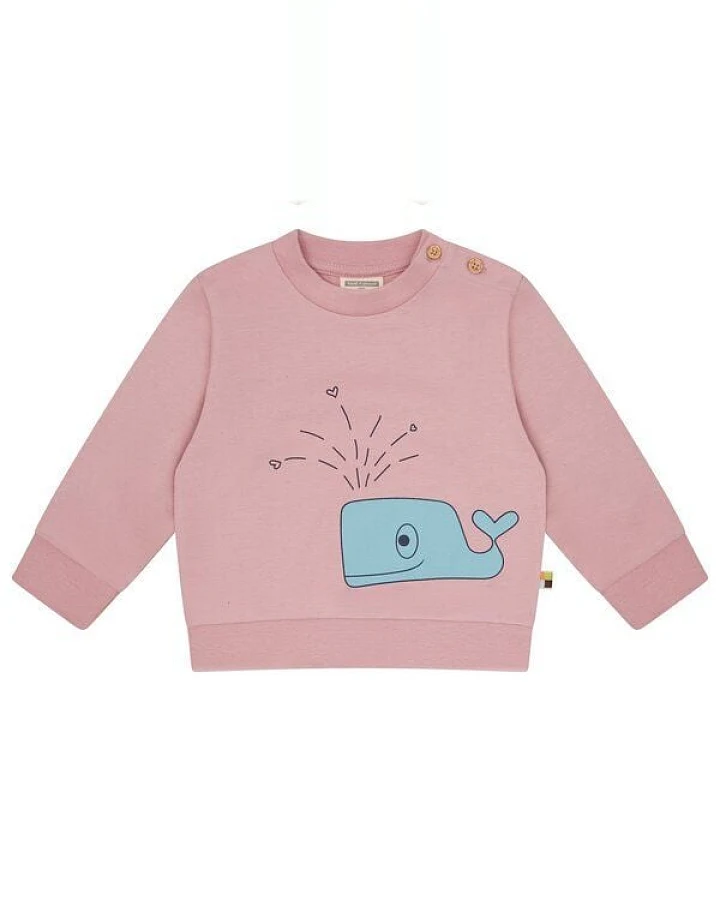 loud + proud Babys & Kinder Sweatshirt mit Druckmotiv, GOTS-zertifiziert
