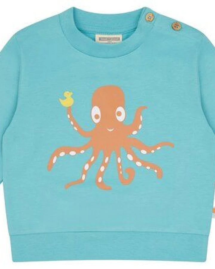 loud + proud Babys & Kinder Sweatshirt mit Druckmotiv, GOTS-zertifiziert