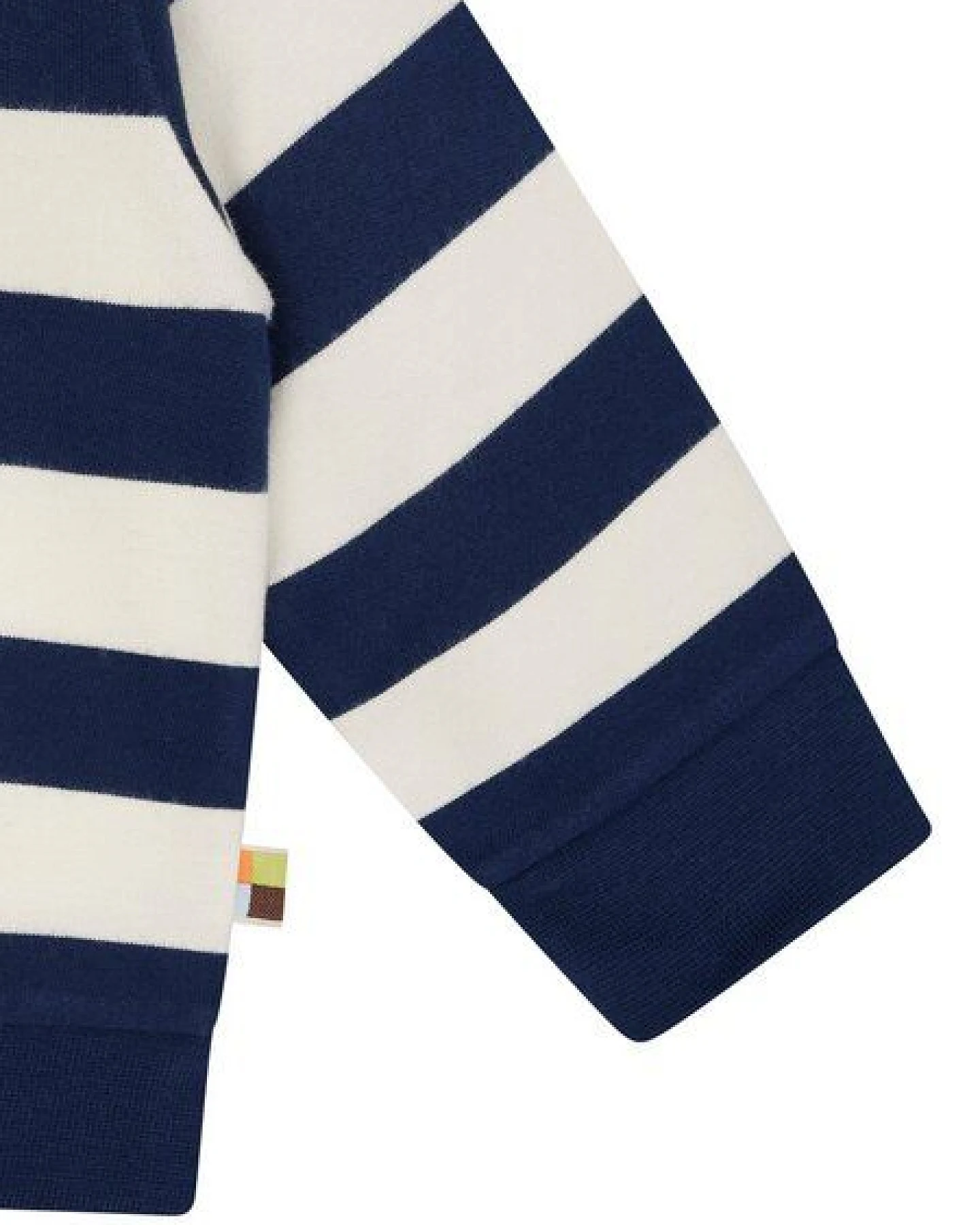 loud + proud Babys & Kinder Sweatshirt mit Blockstreifen, GOTS-zertifiziert – Ansicht 3