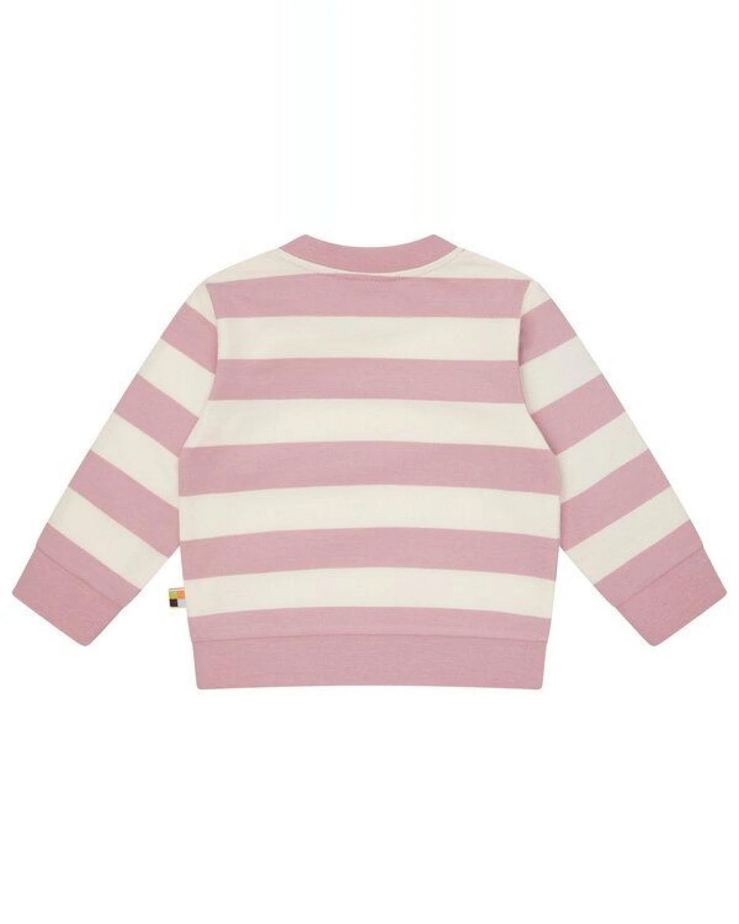 loud + proud Babys & Kinder Sweatshirt mit Blockstreifen, GOTS-zertifiziert – Ansicht 2