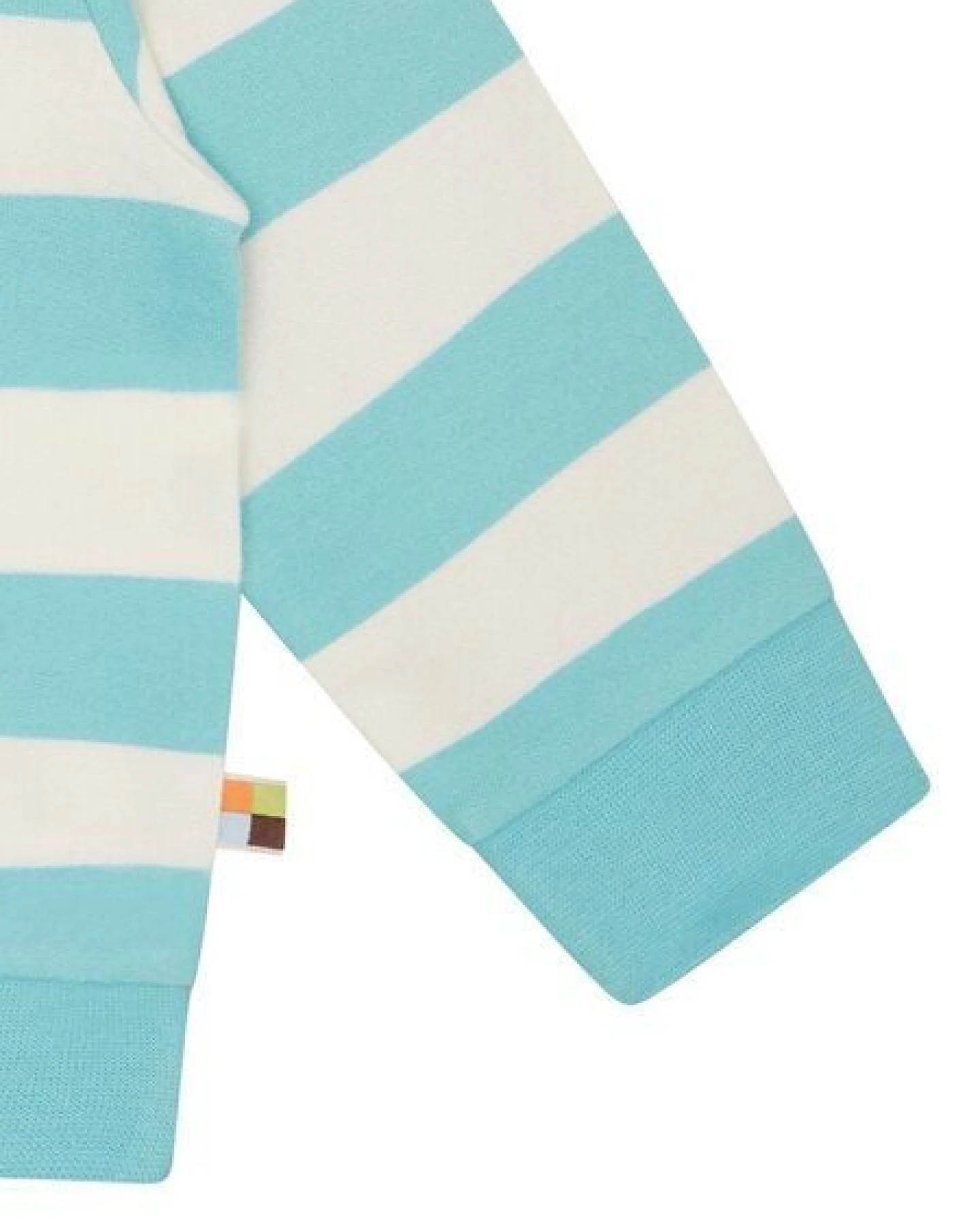 loud + proud Babys & Kinder Sweatshirt mit Blockstreifen, GOTS-zertifiziert – Ansicht 3