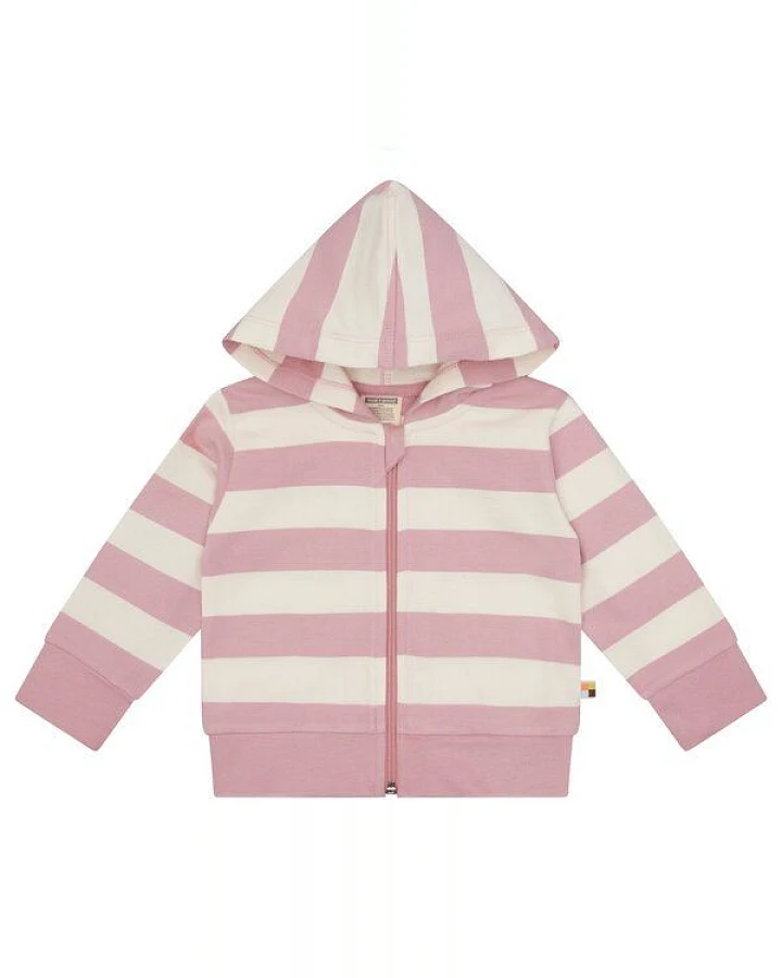 loud + proud Babys & Kinder Sweatjacke mit Blockstreifen, GOTS-zertifiziert