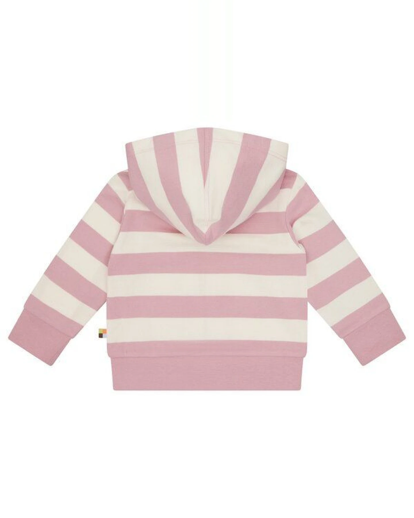 loud + proud Babys & Kinder Sweatjacke mit Blockstreifen, GOTS-zertifiziert – Ansicht 2