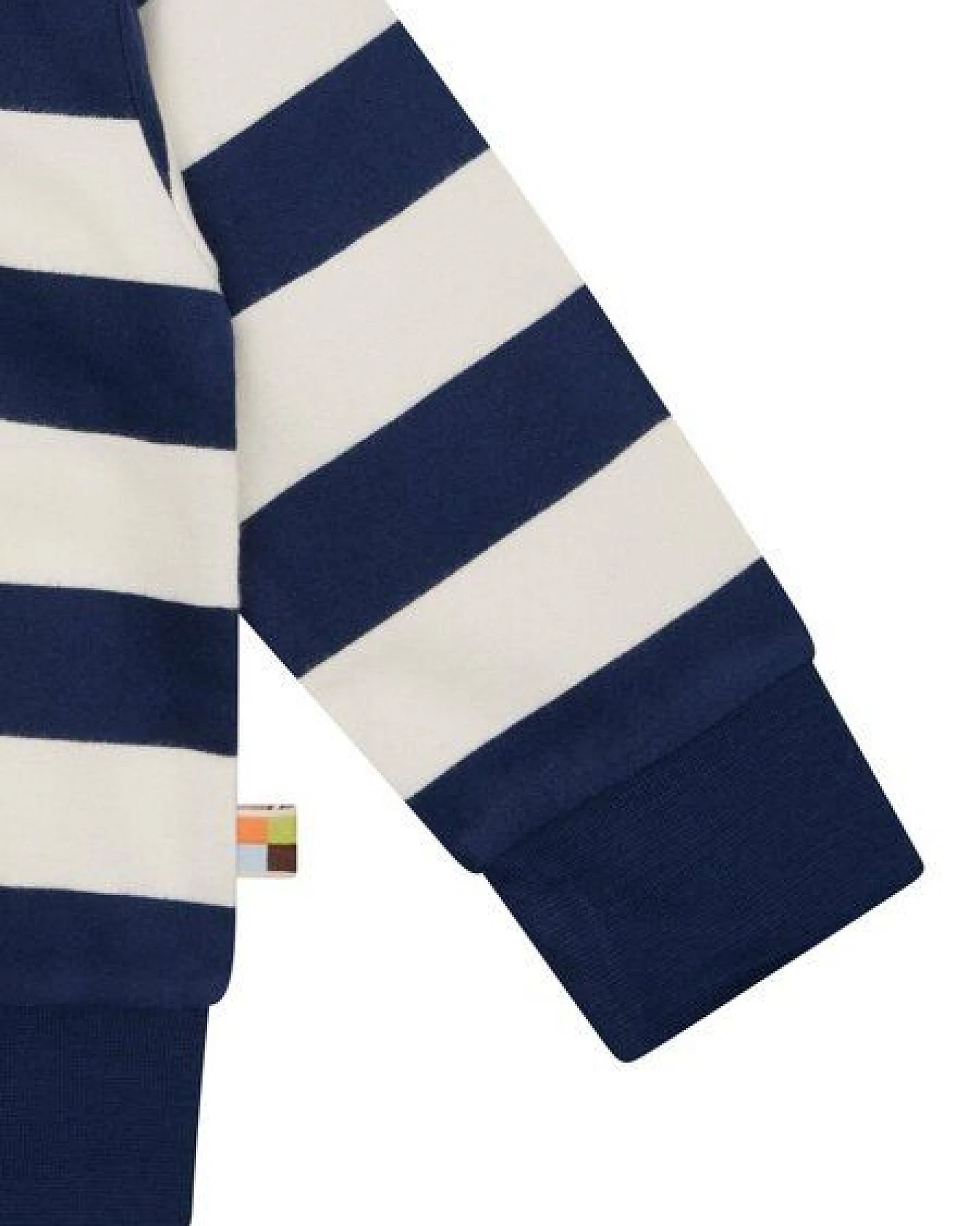 loud + proud Babys & Kinder Sweatjacke mit Blockstreifen, GOTS-zertifiziert – Ansicht 3