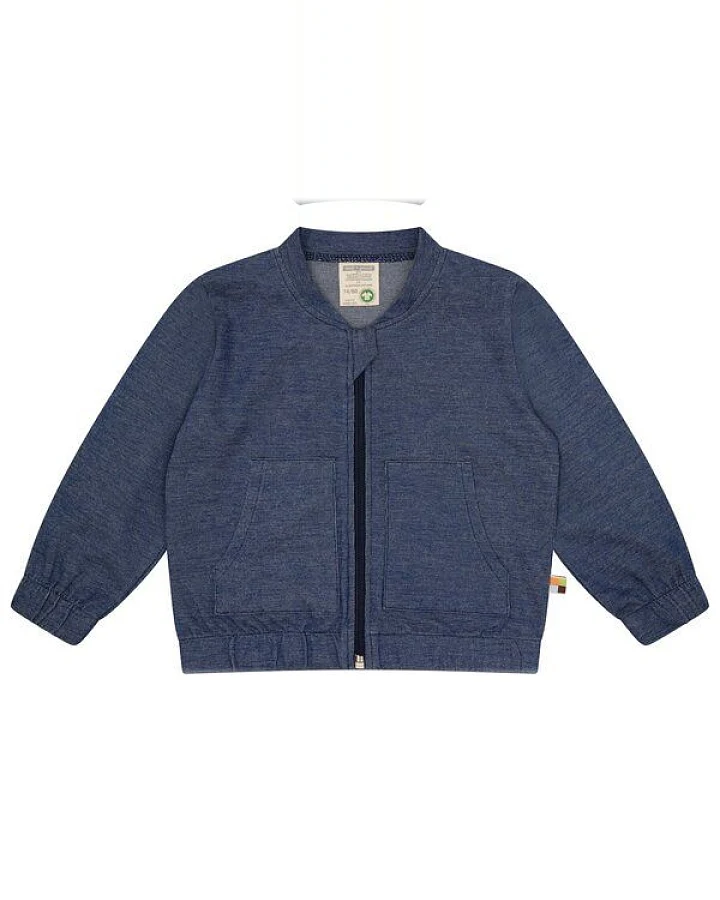 loud + proud Babys & Kinder Jacke Denim-Optik, GOTS-zertifiziert