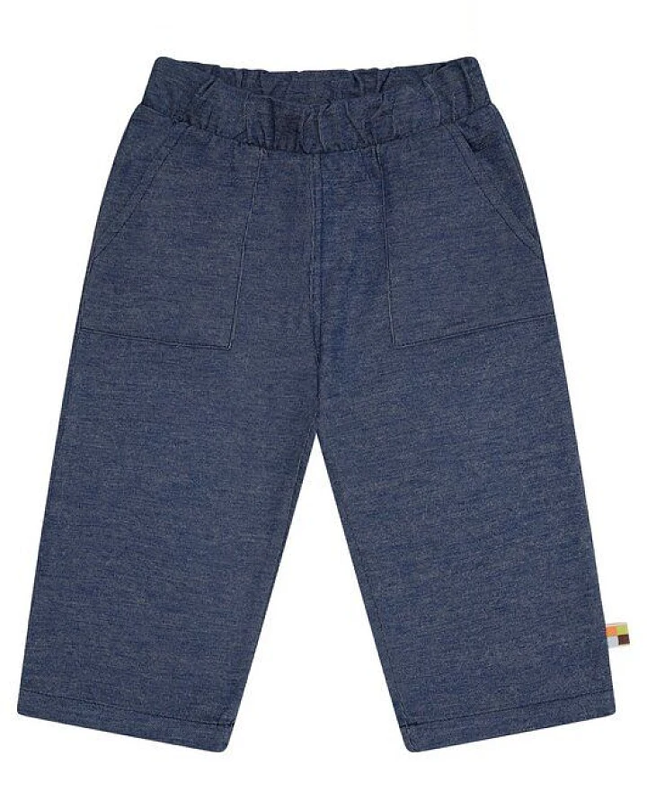 loud + proud Babys & Kinder Elastische Hose in Denim-Optik, GOTS-zertifiziert