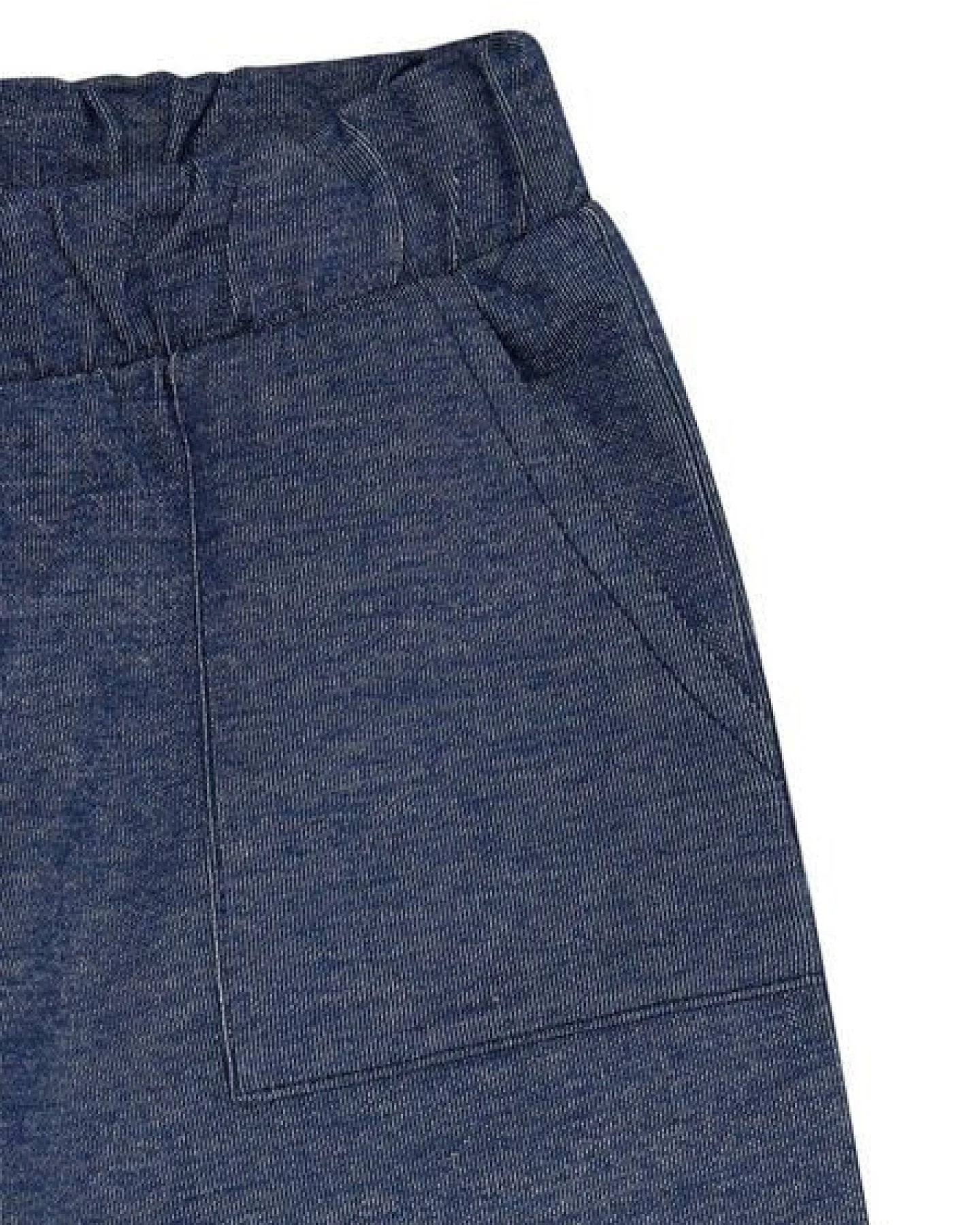 loud + proud Babys & Kinder Elastische Hose in Denim-Optik, GOTS-zertifiziert – Ansicht 3