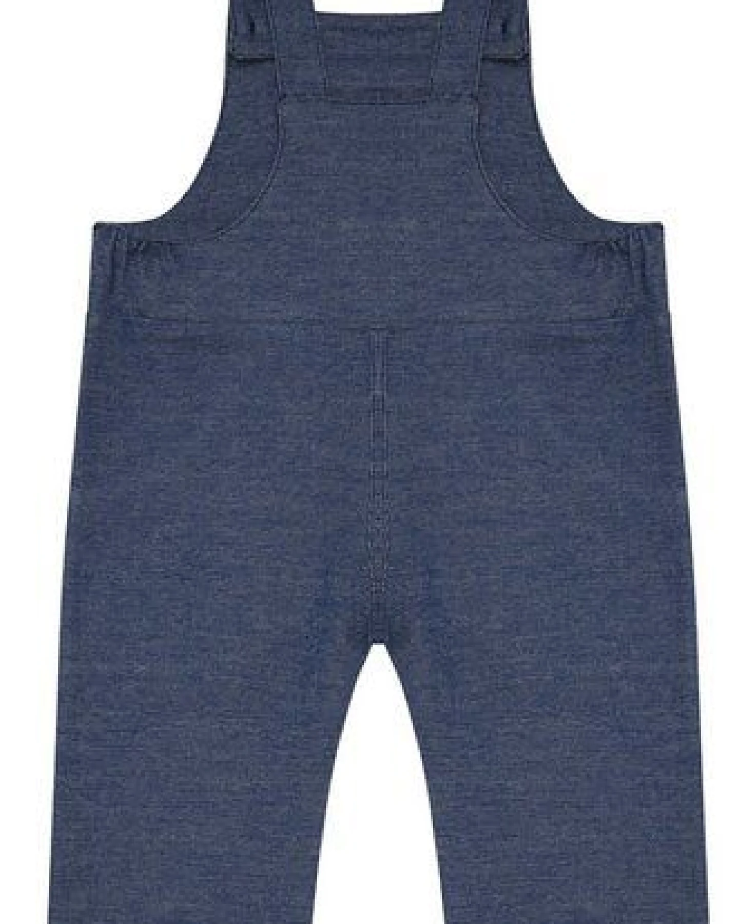 loud + proud Babys & Kinder Elastische Latzhose Denim-Optik, GOTS-zertifiziert – Ansicht 2