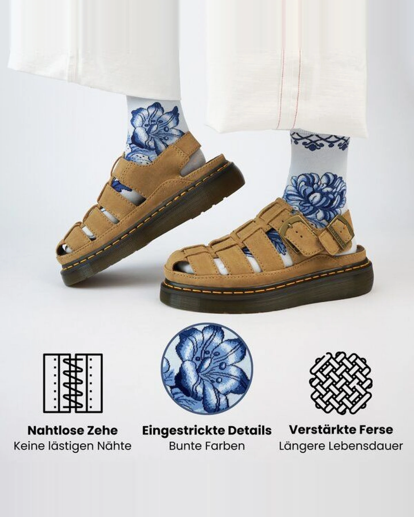 KUNSTSOKKEN Kunst Socken - Nahtlose Bunte Socken aus Bio-Baumwolle Mix - weihnachtsgeschenke für Künstler - Lustige Socken Geschenk – Ansicht 3