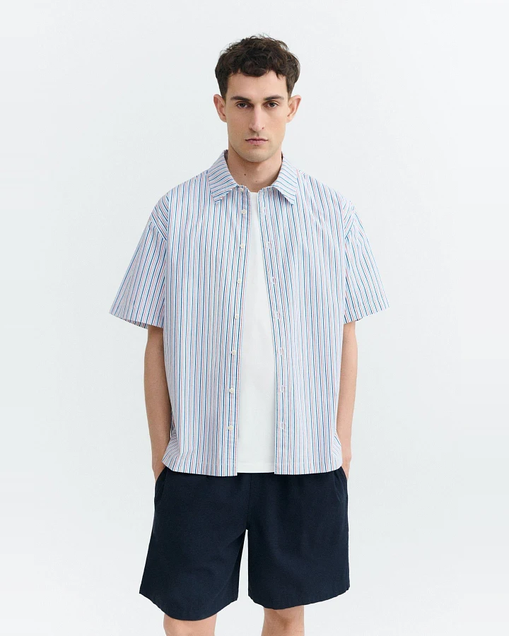 Hemd Kurtis Blue Colliure Stripes Blau