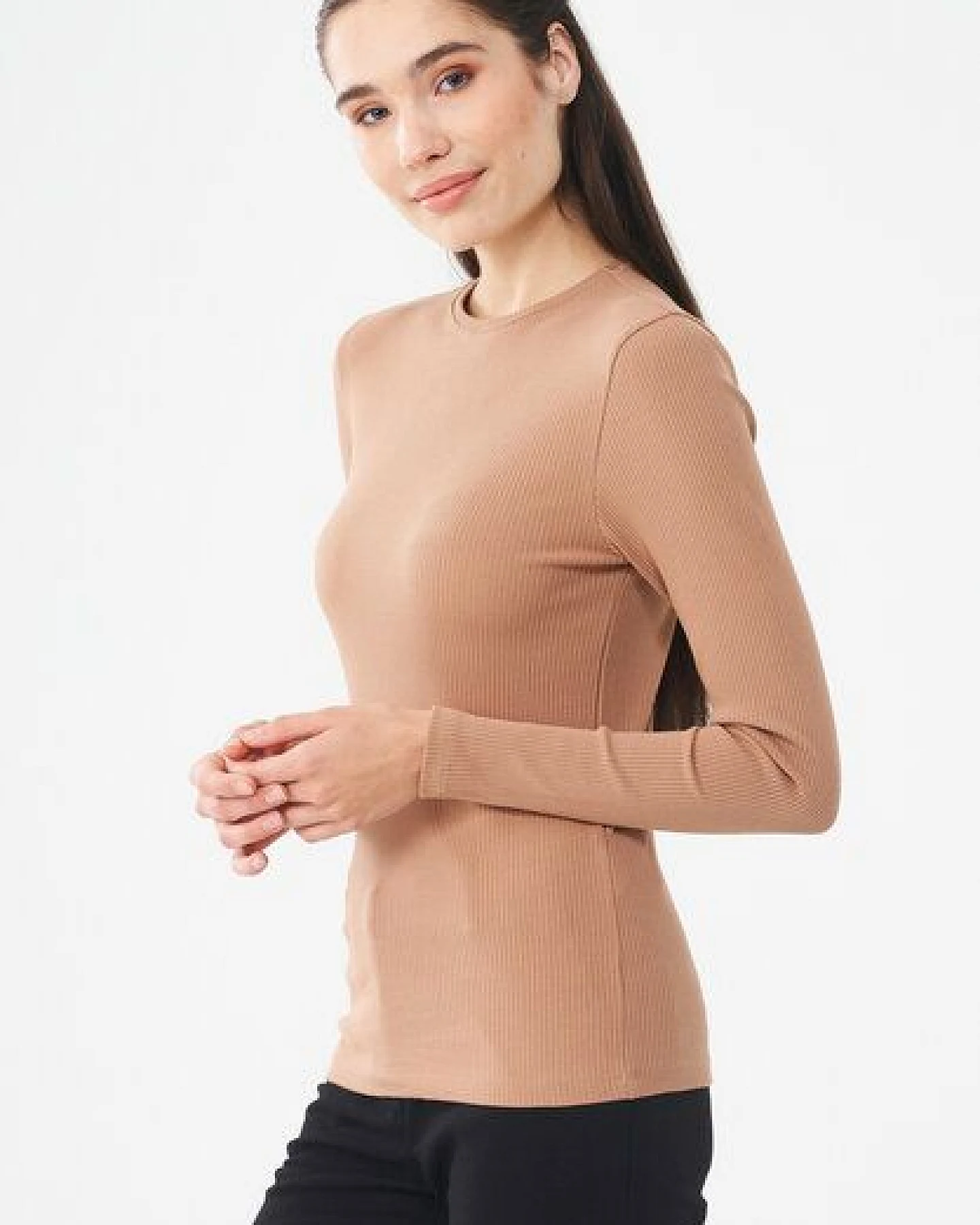 ORGANICATION Langarmshirt aus Bio-Baumwolle – Ansicht 2