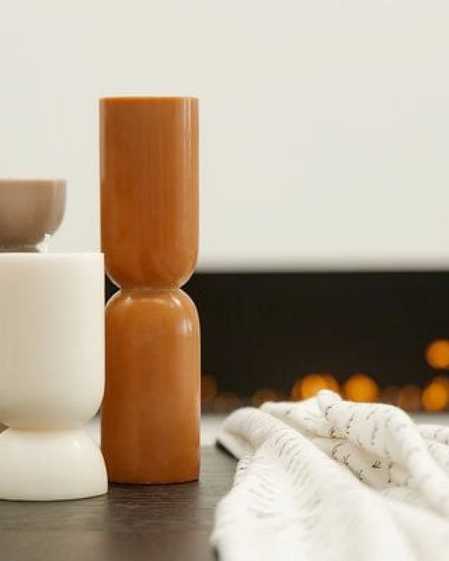 Originalhome Nachhaltiges Kerzengeschenk: Handgegossene vegane Designkerze - Organic L, – Ansicht 3