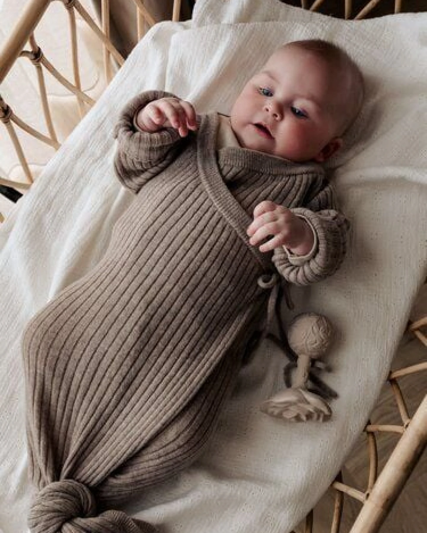 Moalie Babyschlafanzug Merinowolle – 100 % mulesingfrei, 0–6 Monate – Ansicht 4