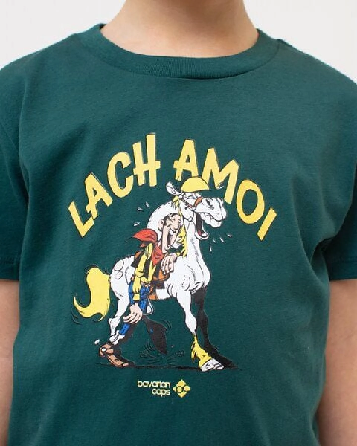 Bavarian Caps Kids T-Shirt aus Bio-Baumwolle - Lucky Luke Lach Amoi – Ansicht 2