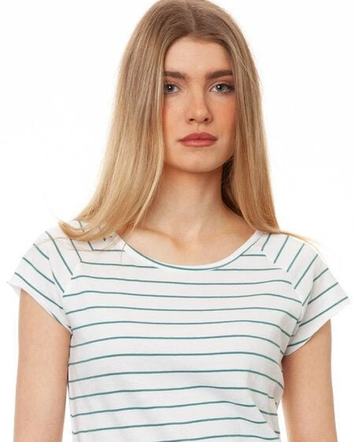 Striped White-Teal