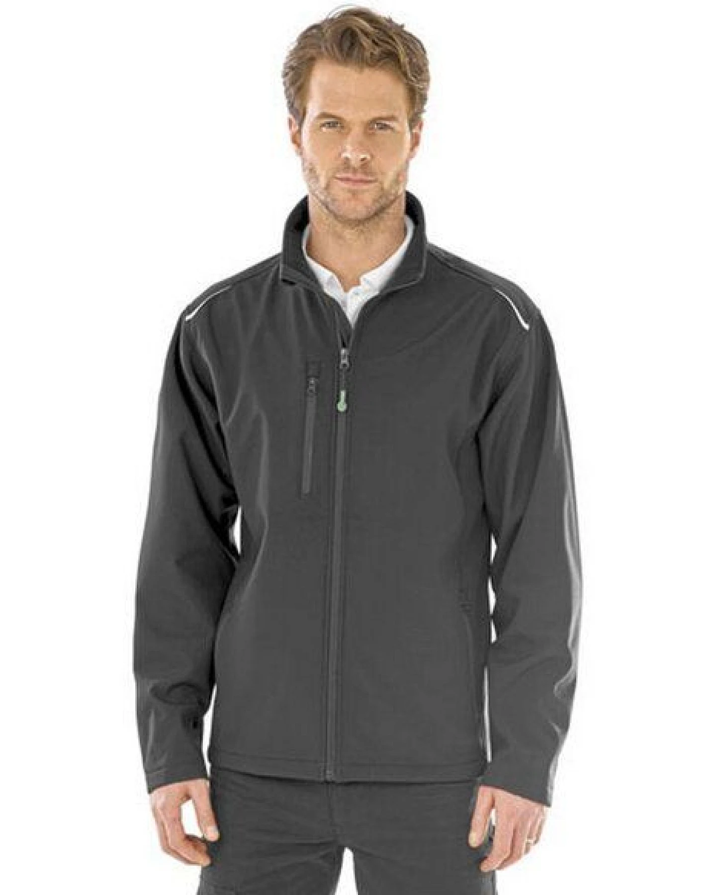 Result Genuine Recycled Herren Men Softshell - Jacke mit Brusttasche bis Gr.4XL – Ansicht 2