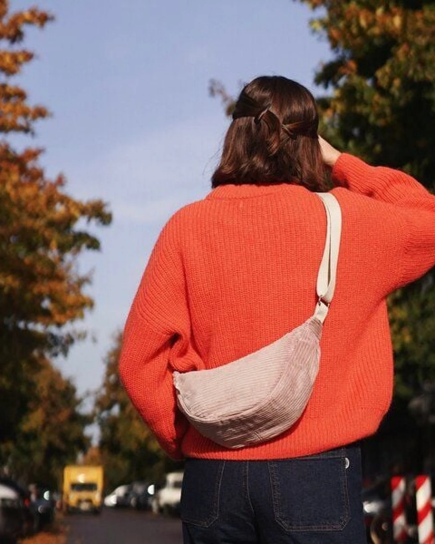 Marin et Marine Lune Shoulder Bag Corduroy – Ansicht 3