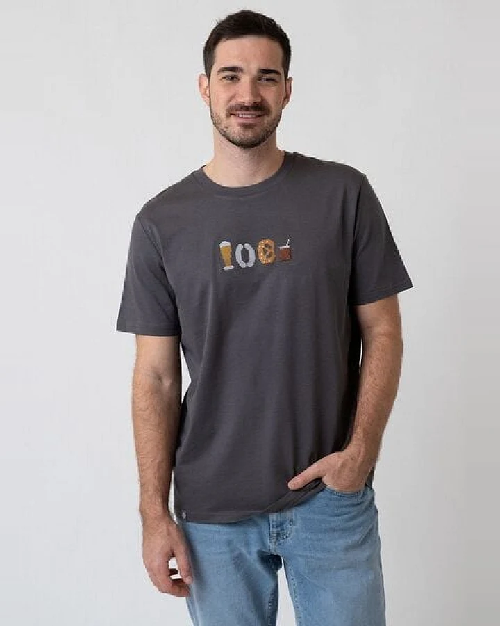 Bavarian Caps Herren T-Shirt Weißwurschtfrühstück - Anthrazit