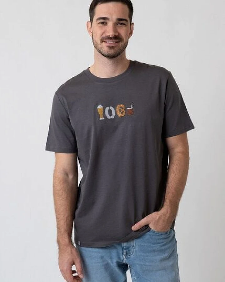 Bavarian Caps Herren T-Shirt Weißwurschtfrühstück - Anthrazit