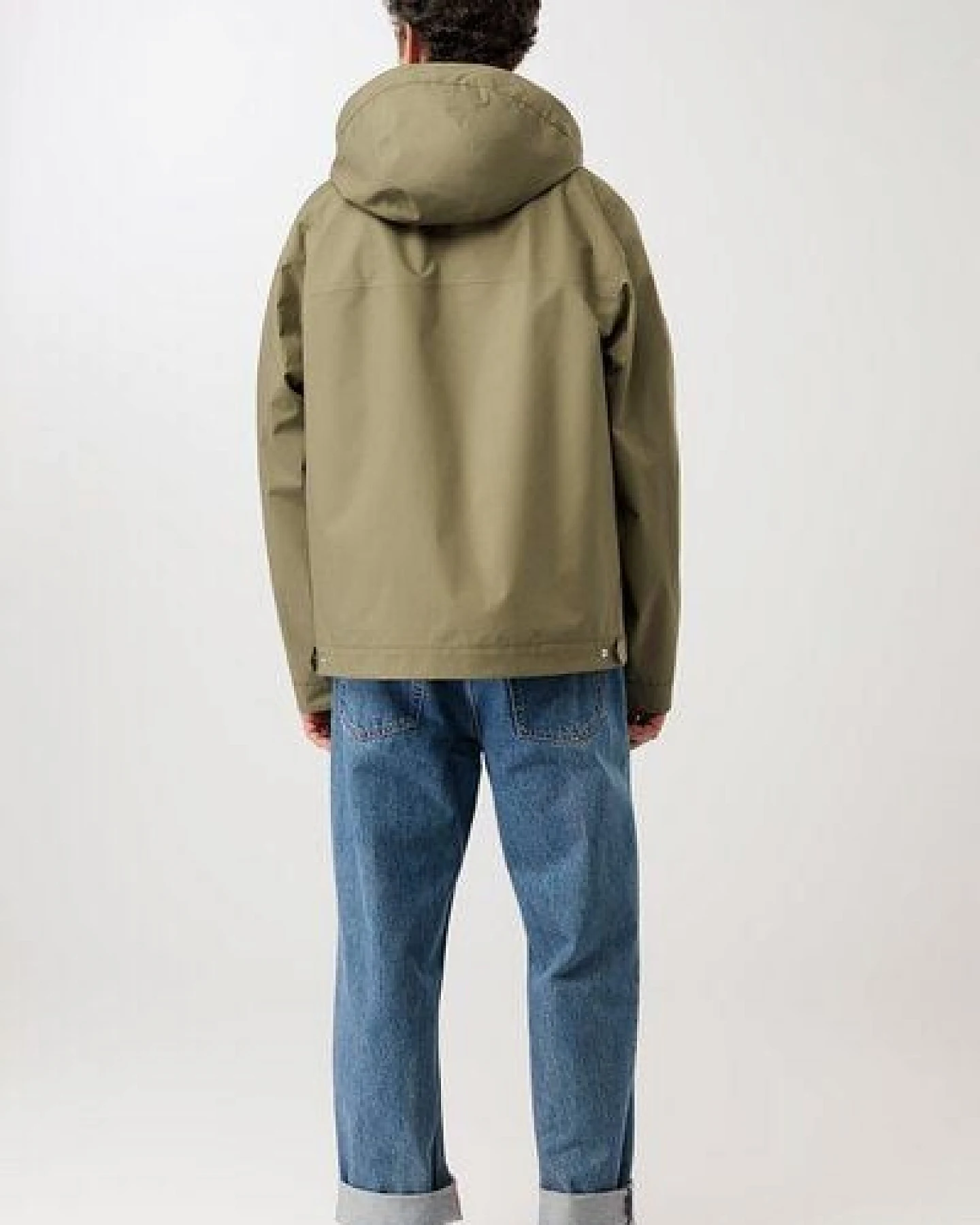 LangerChen Kapuzenjacke mit verdeckter Knopfleiste – Ansicht 4