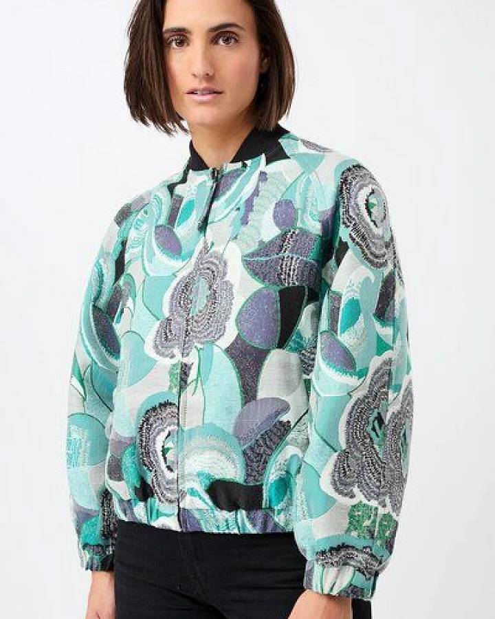 LangerChen Bomberjacke aus exclusivem Jacquard (Original Jaquard)