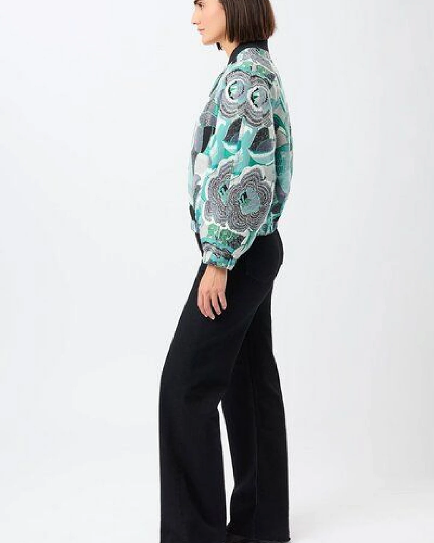 LangerChen Bomberjacke aus exclusivem Jacquard (Original Jaquard) – Ansicht 2