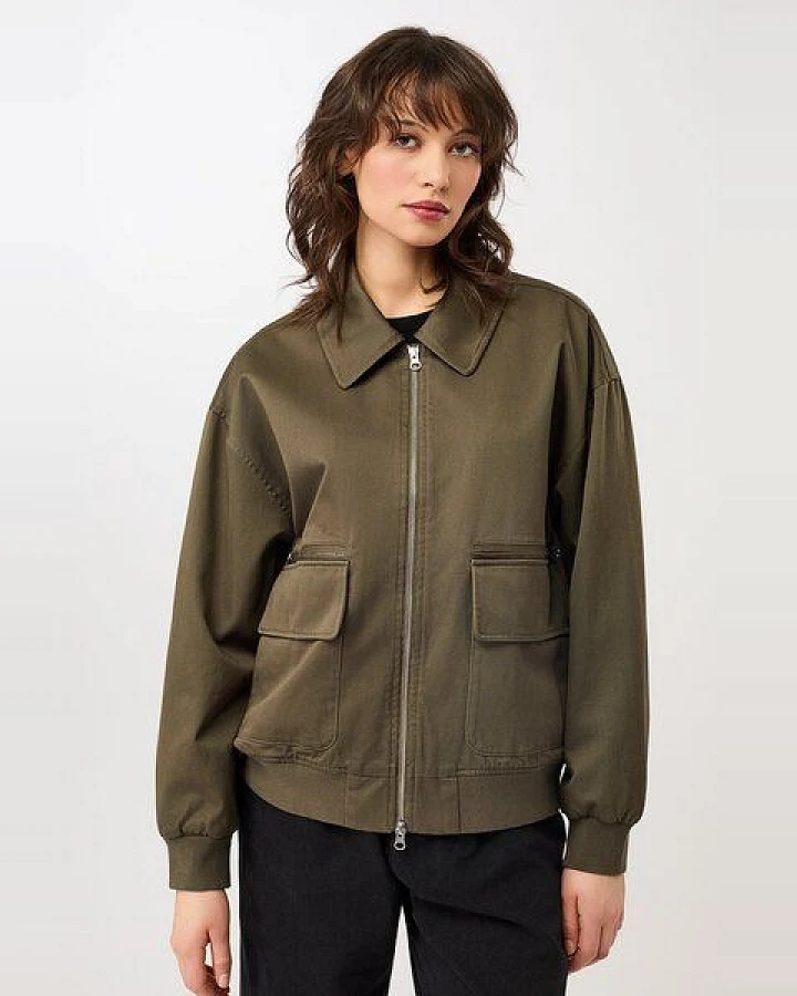 LangerChen Blousonjacke mit großen Taschen